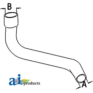 UW4506   Lower Hose---Replaces 163337A